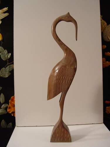 1960 kranich reiher - 1960´s, holz