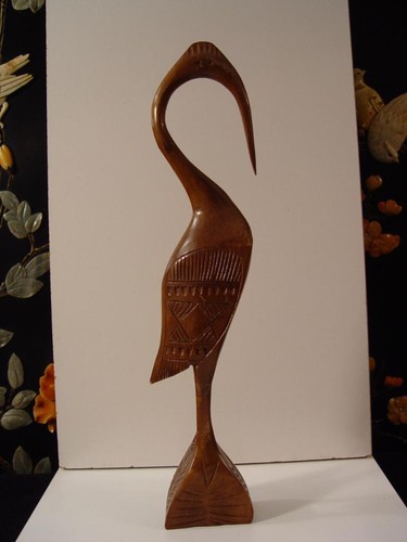 1960 kranich reiher - , holz
