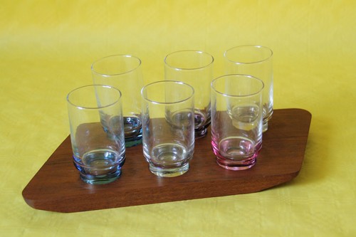 Sixties gläserhalter mit - gläserhalter, 6