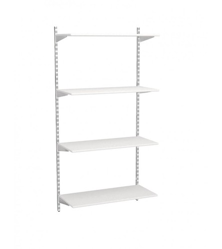 Weißer zweifachregal bausatz - weißer, zweifachregal-bausatz